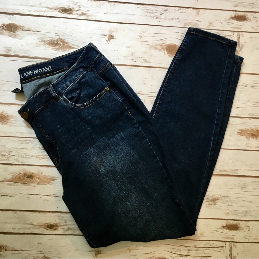 LANE BRYANT Super Stretch Skinny Jeans Sz 20 Dark